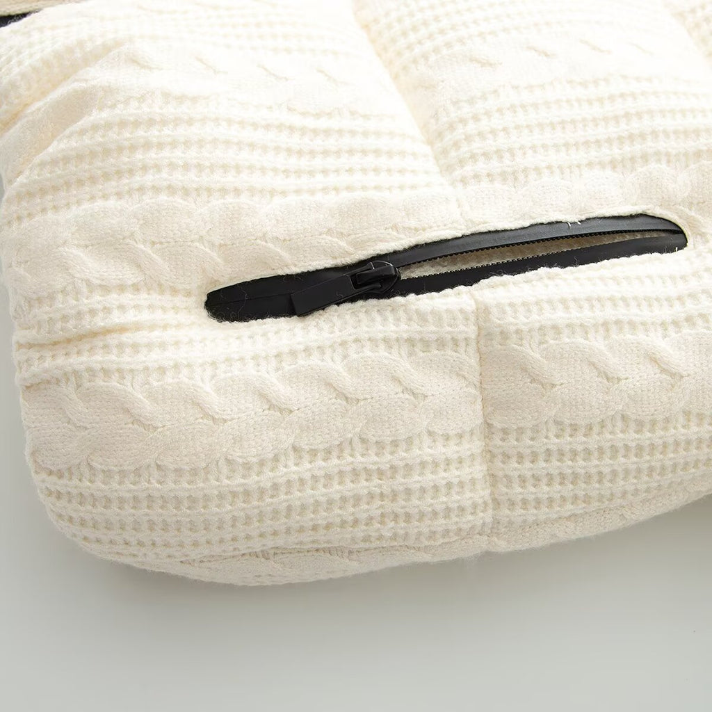 Women's Winter Eight Leg Knitted Skiing Cotton Jacket