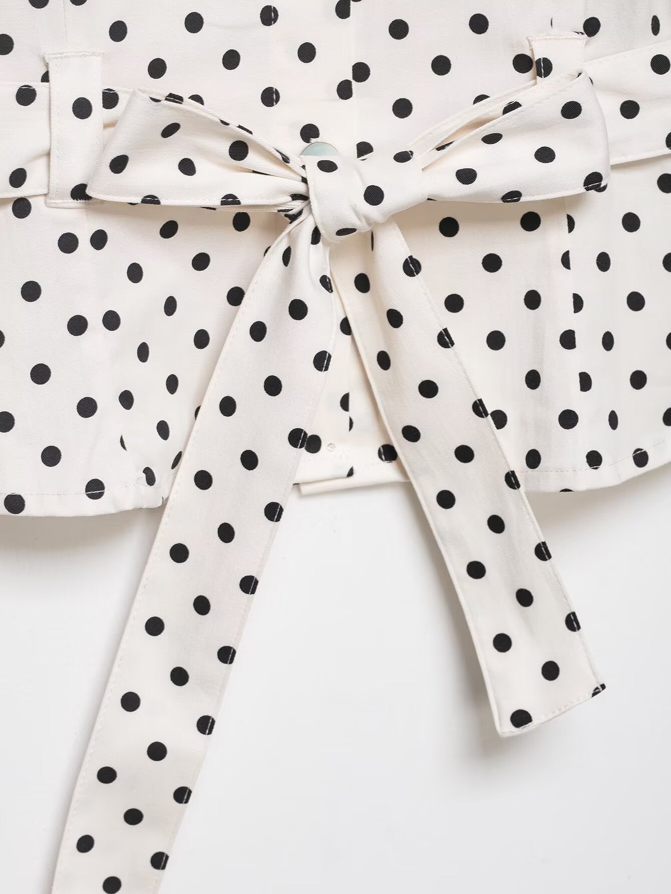 suit Women's 2 pieces polka dot shirt style Coat+Pants