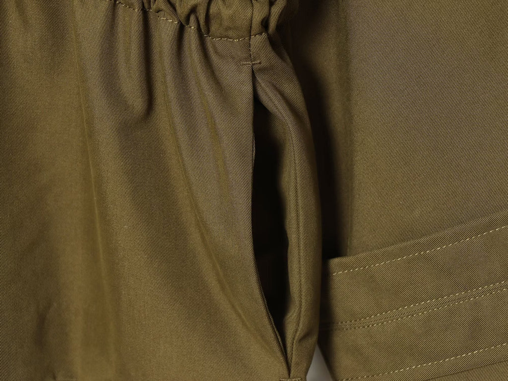 Women's with drawstring loose parka Coat