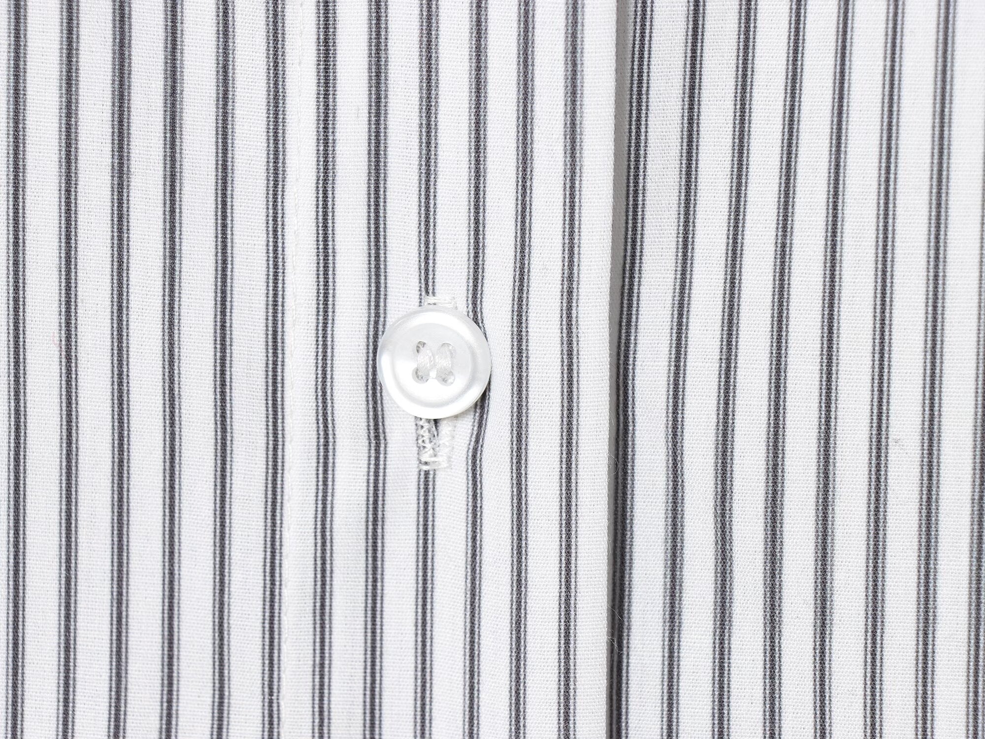 Women's New Scarf Decorative Striped Poplin Shirt
