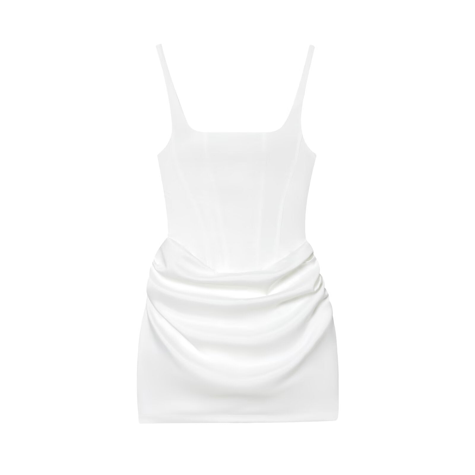Women's sexy sleeveless hip hugging tied dress