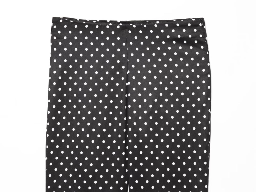 Women's slim casual polka dot cropped pants