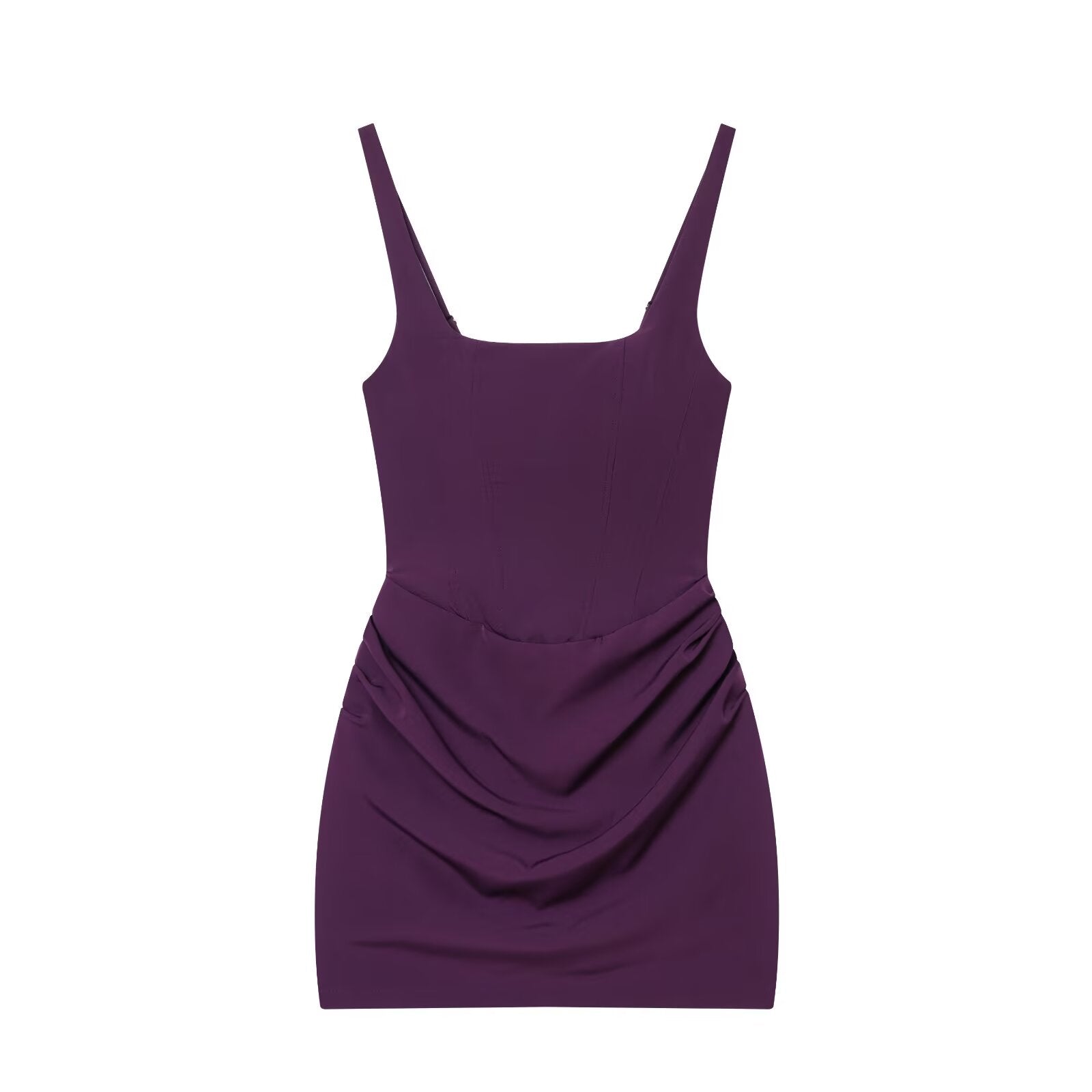 Women's sexy sleeveless hip hugging tied dress