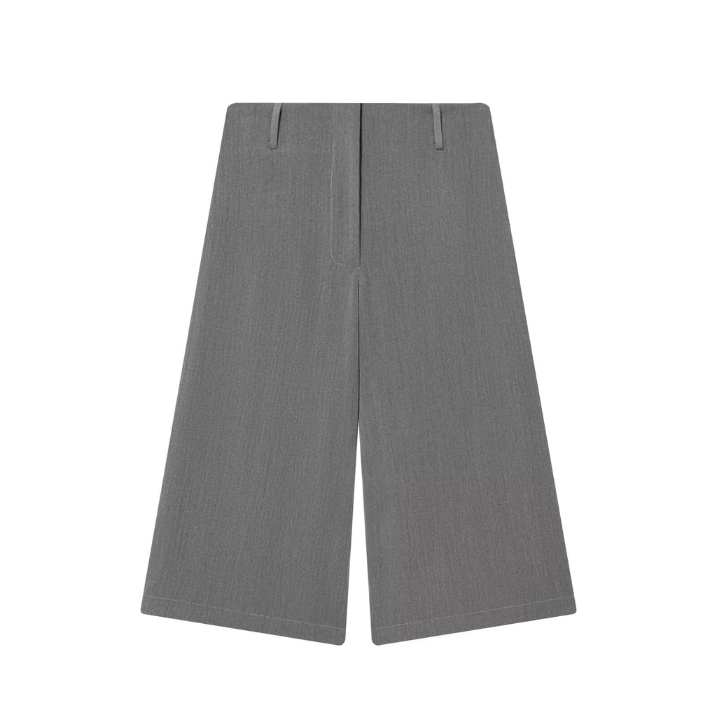 Women's Long style casual high waisted zipper shorts