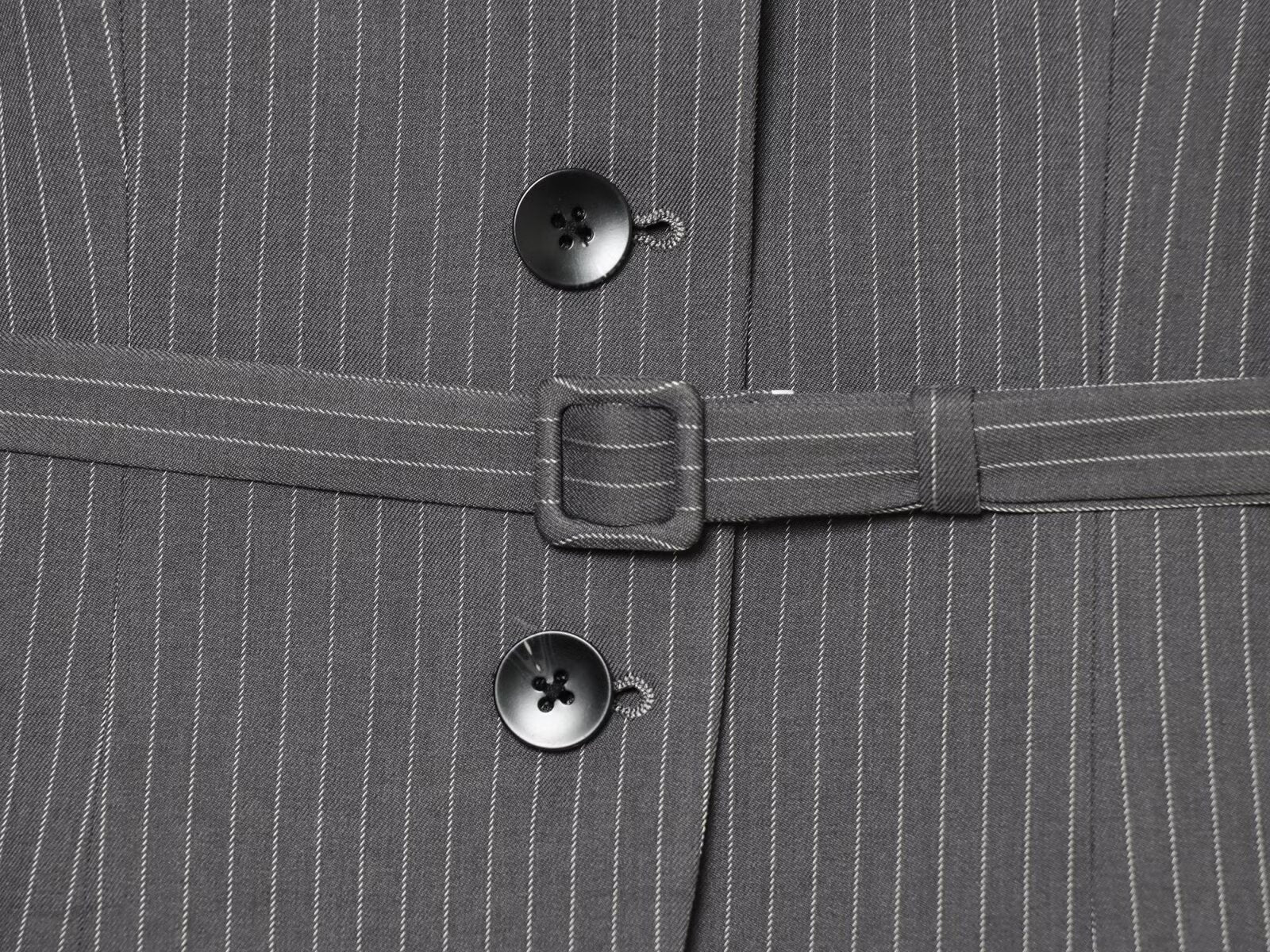Women's with Belt striped lapel Blazer Coat