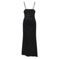 Women's lace patchwork slim suspender dress