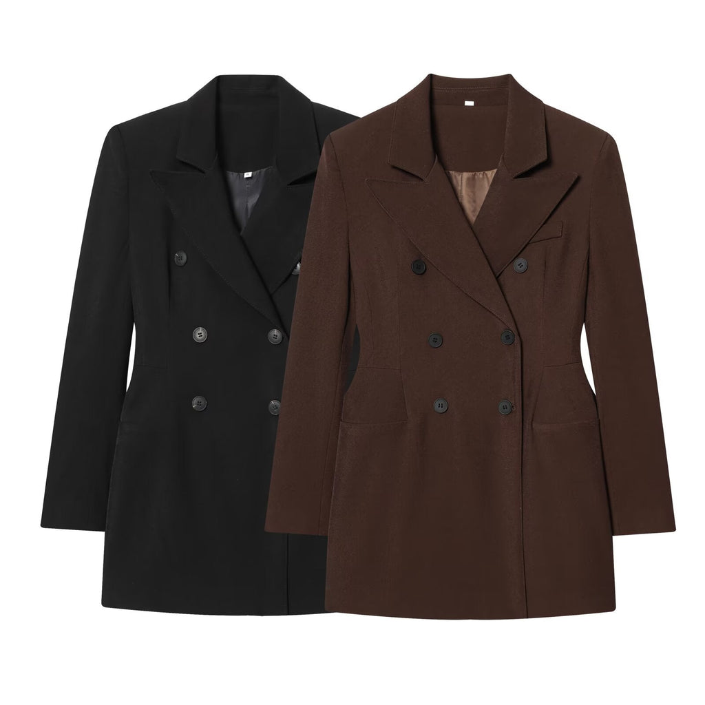 New Women's Double-Layer Dress-Style Blazer