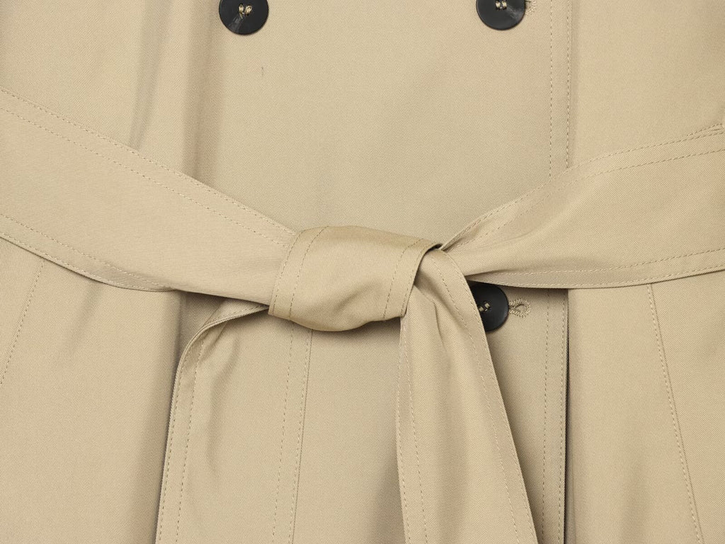 Women's loose long style double breasted windbreaker Coat