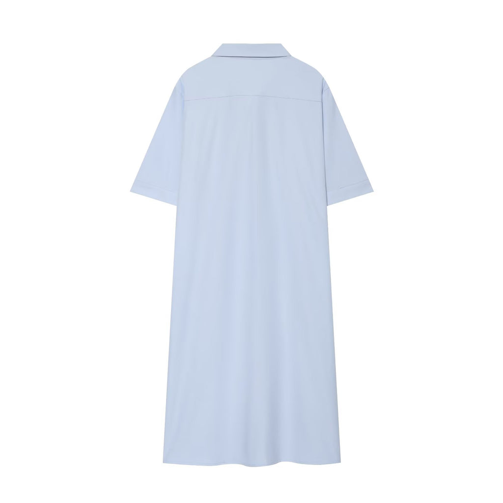 Women's long sleeved shirt style linen blend shirt