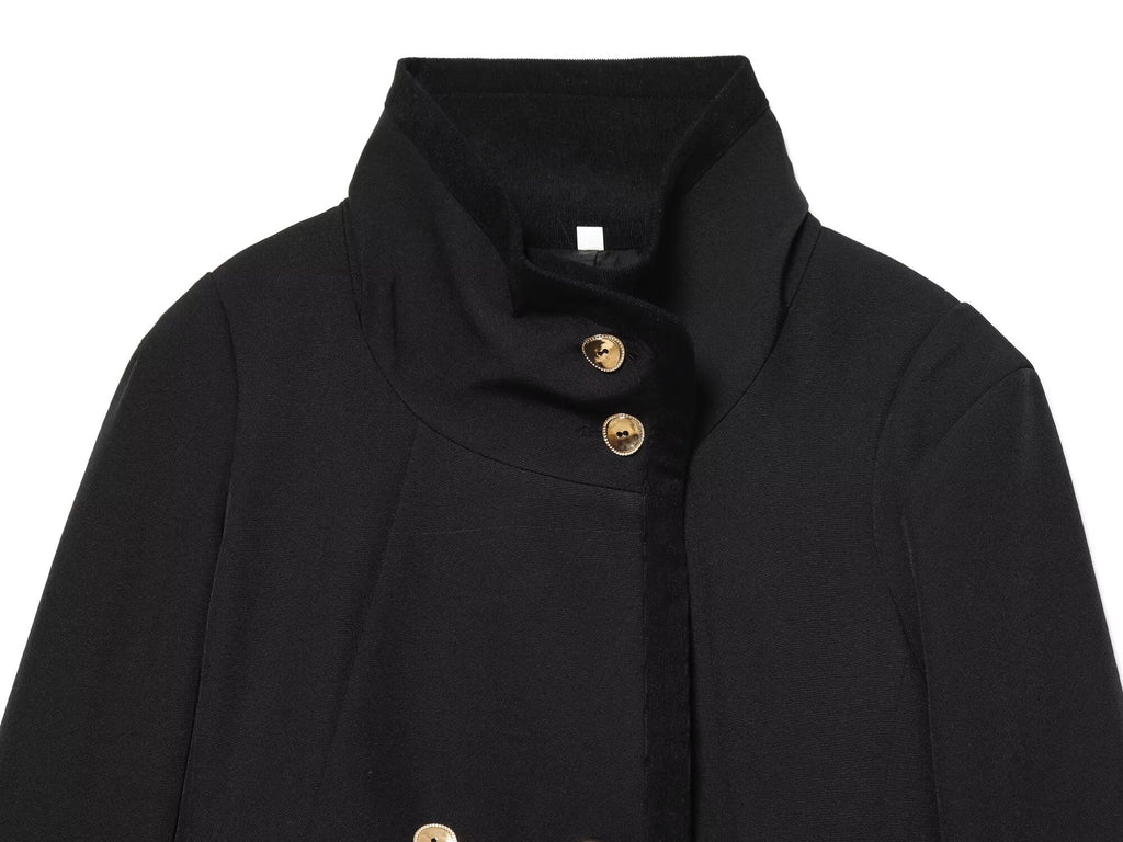 Women's short double breasted jacket Coat