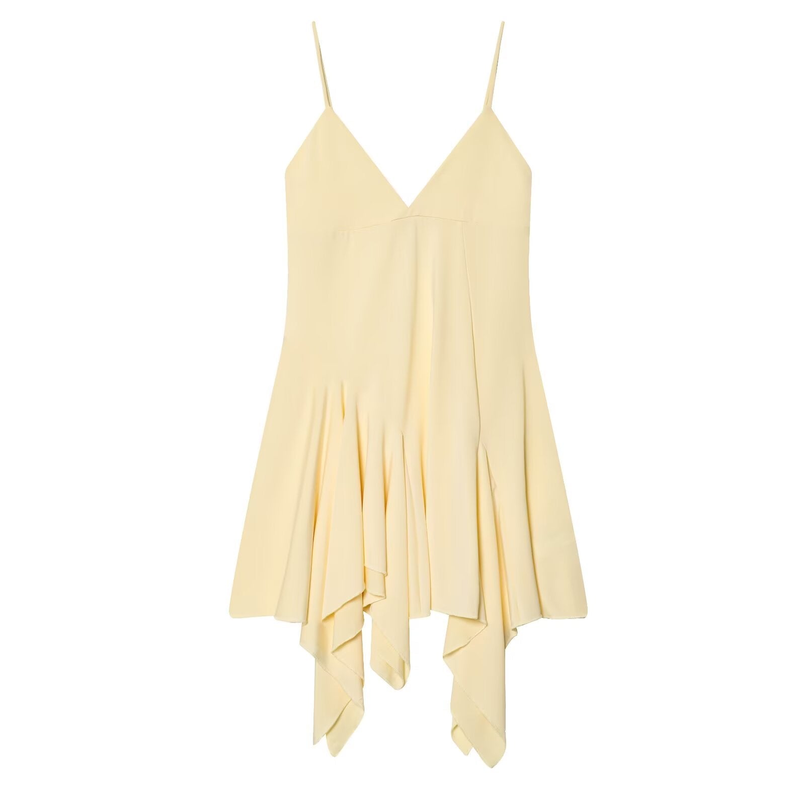 Women's slim asymmetrical suspender dress