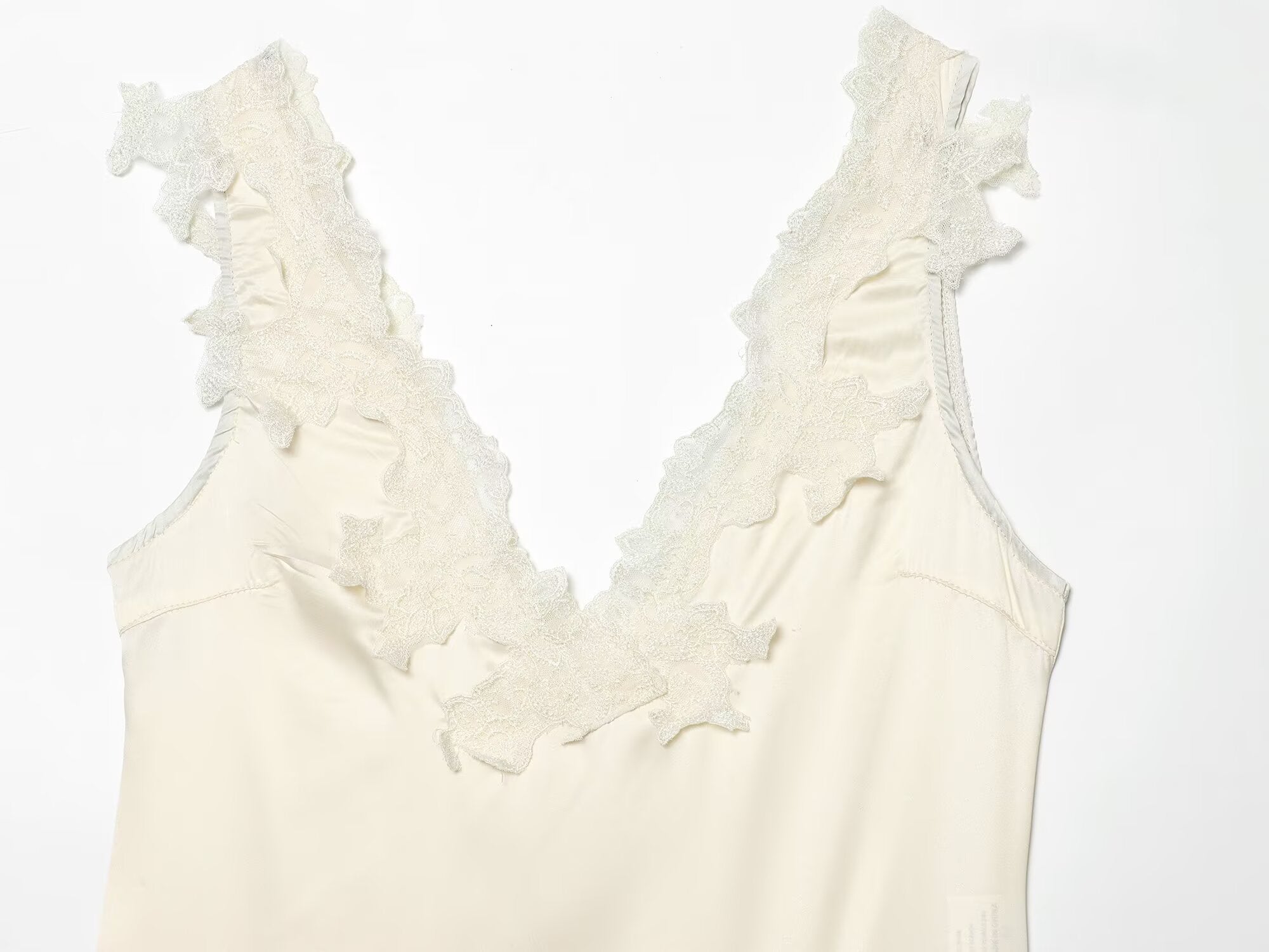 Women's lace decorated satin textured bodysuit