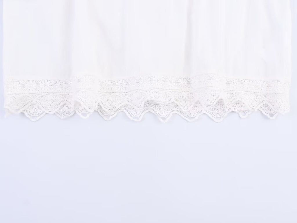 suit Women's 2 pieces casual embroidered V-neck shirt+Shorts