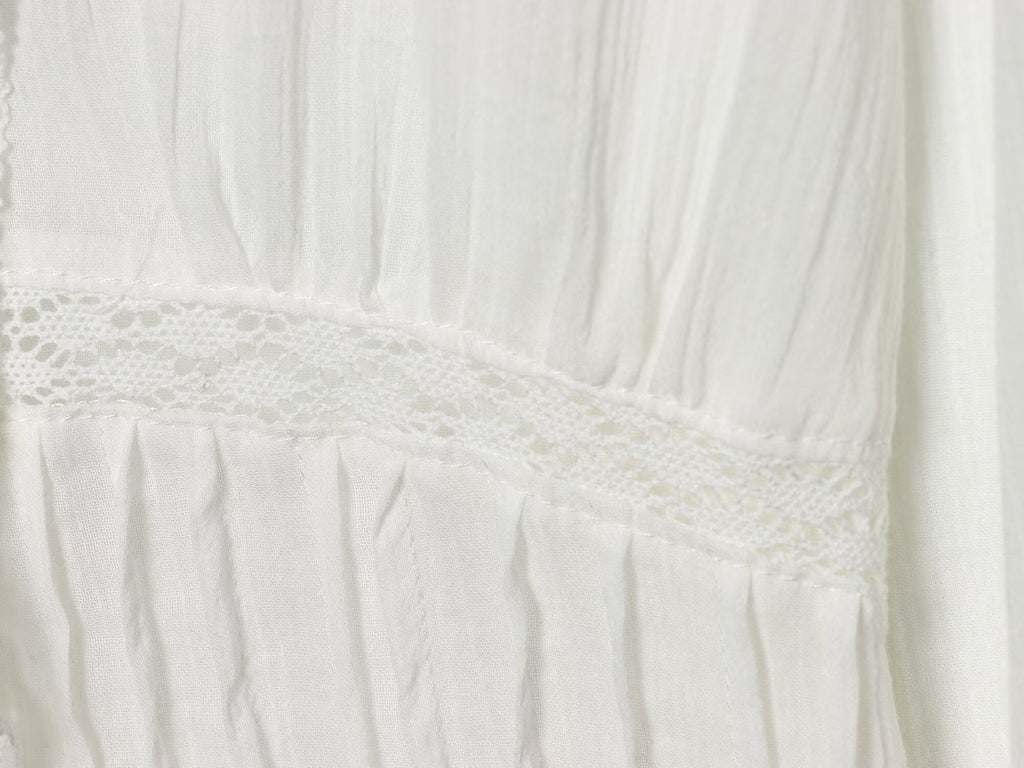 Women's layered decorative embroidered chiffon shirt