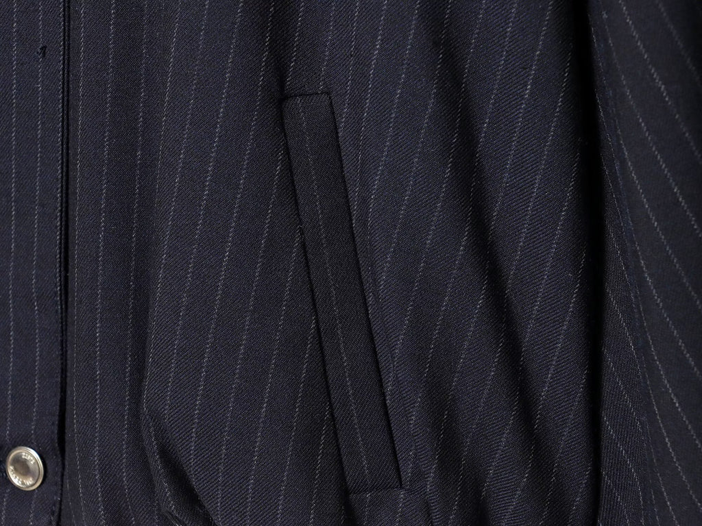 Women's casual pinstripe pilot jacket Coat