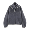Women's lace headscarf decoration knitted Coat