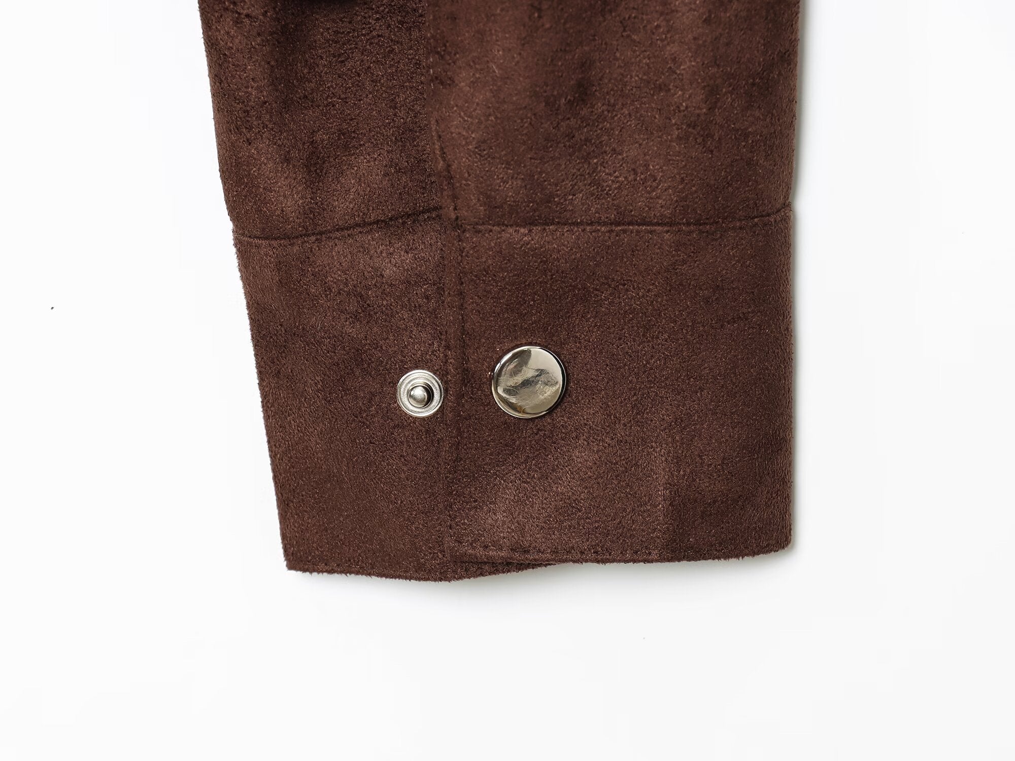 Women's new fashion anti suede effect stand collar jacket Coat
