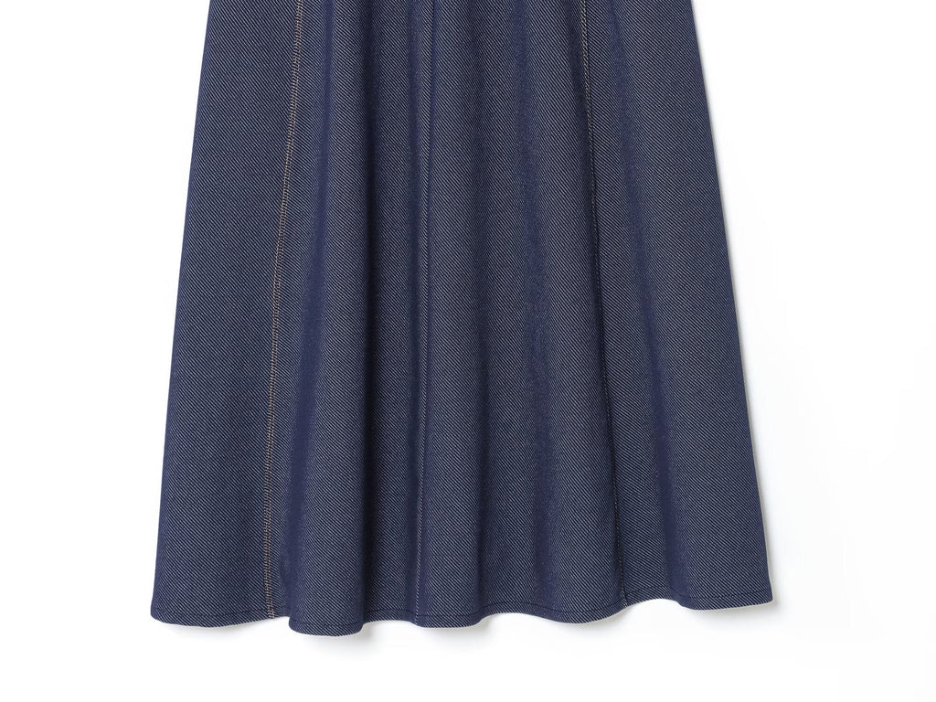 Women's New Fashion Sleeveless Threaded Twill suspender Midi Dress