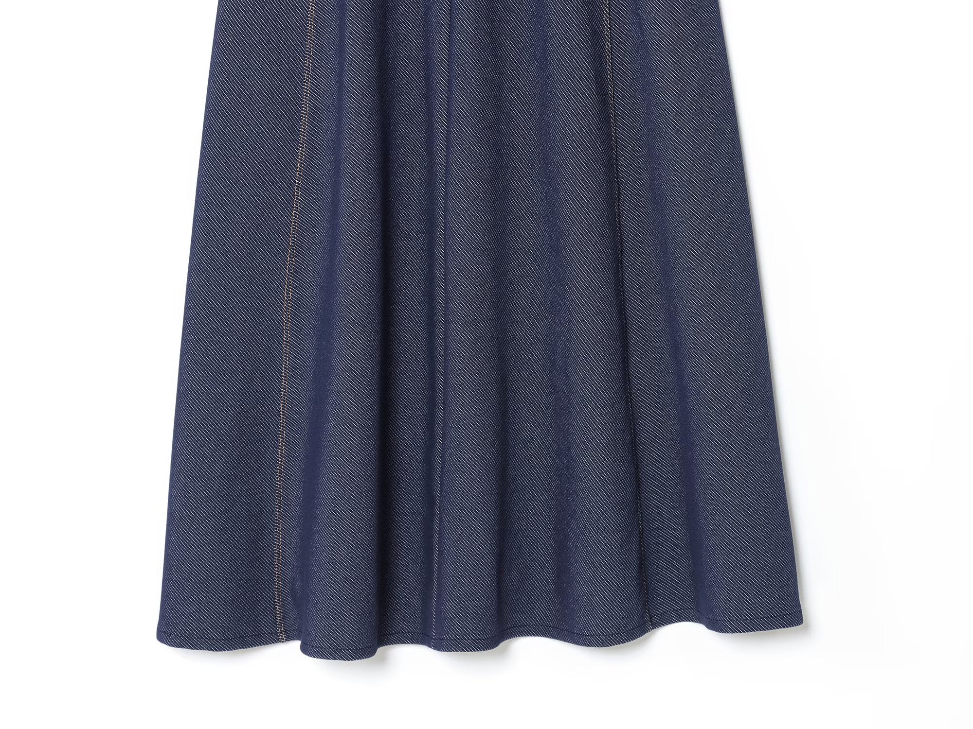 Women's New Fashion Sleeveless Threaded Twill suspender Midi Dress