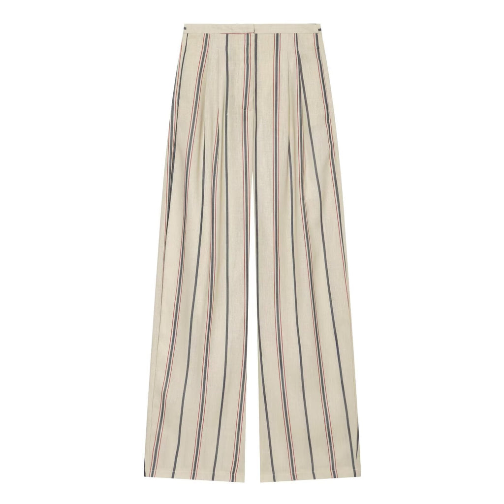 suit Women's 2 pieces short striped Blazer Coat +Pants