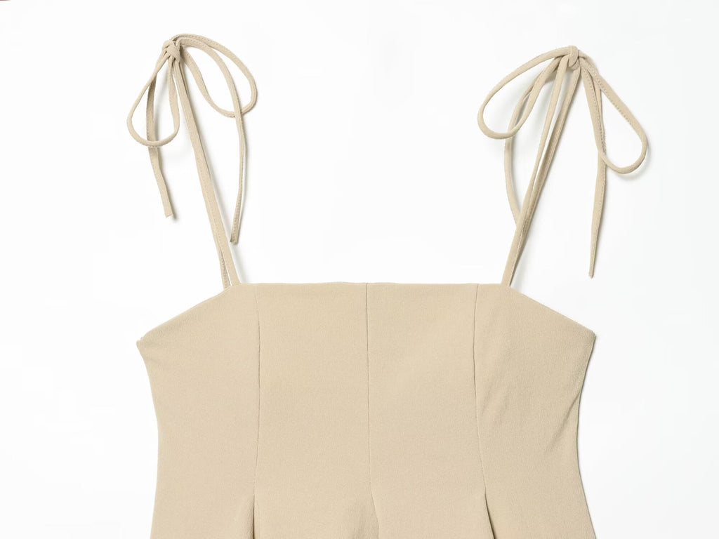 suit Women's 2 pieces short skirt style hem camisole top+Pants