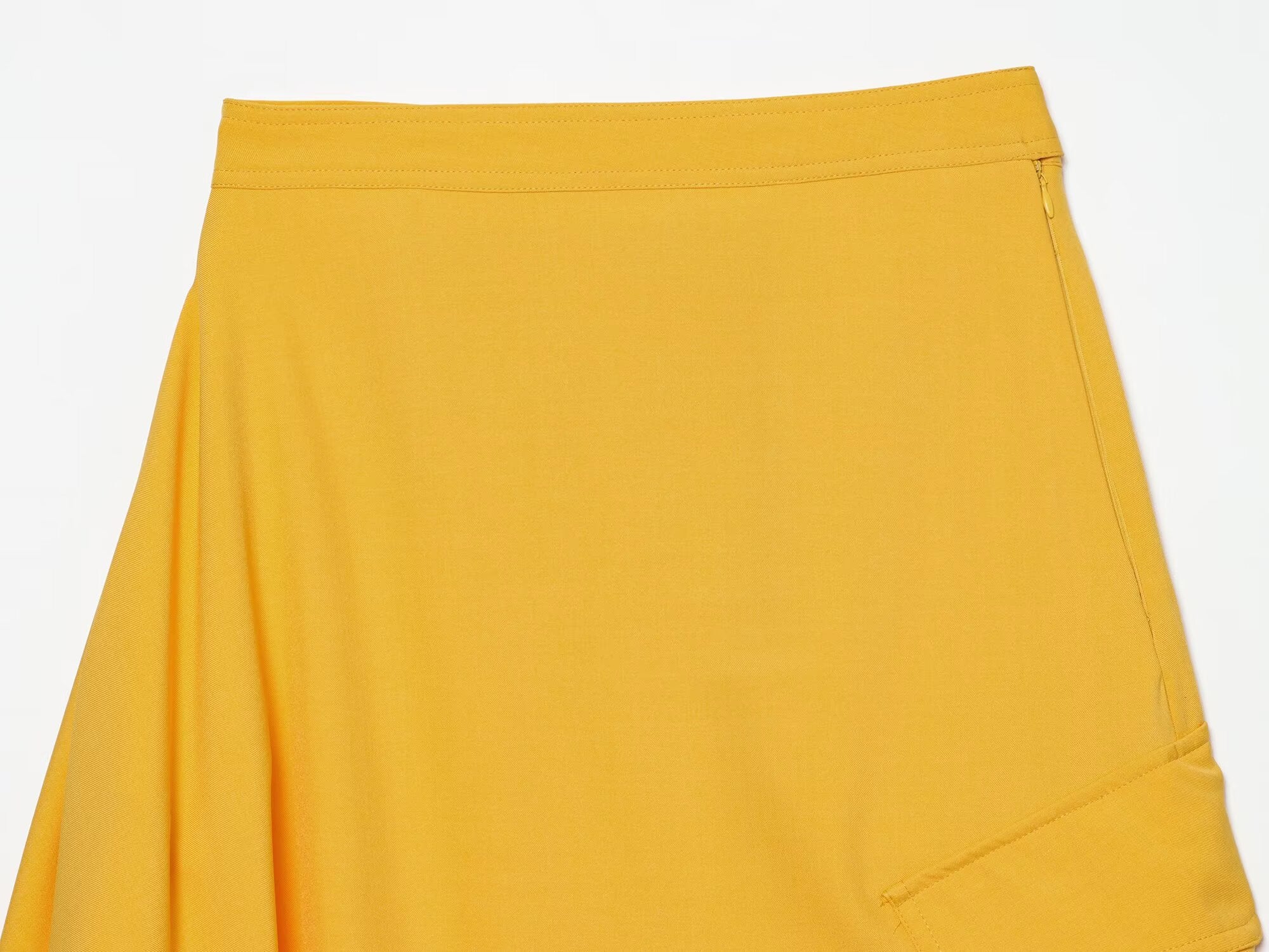 Women's pocket decoration casual MIDI skirt