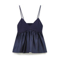 Women's patchwork knitted suspender top