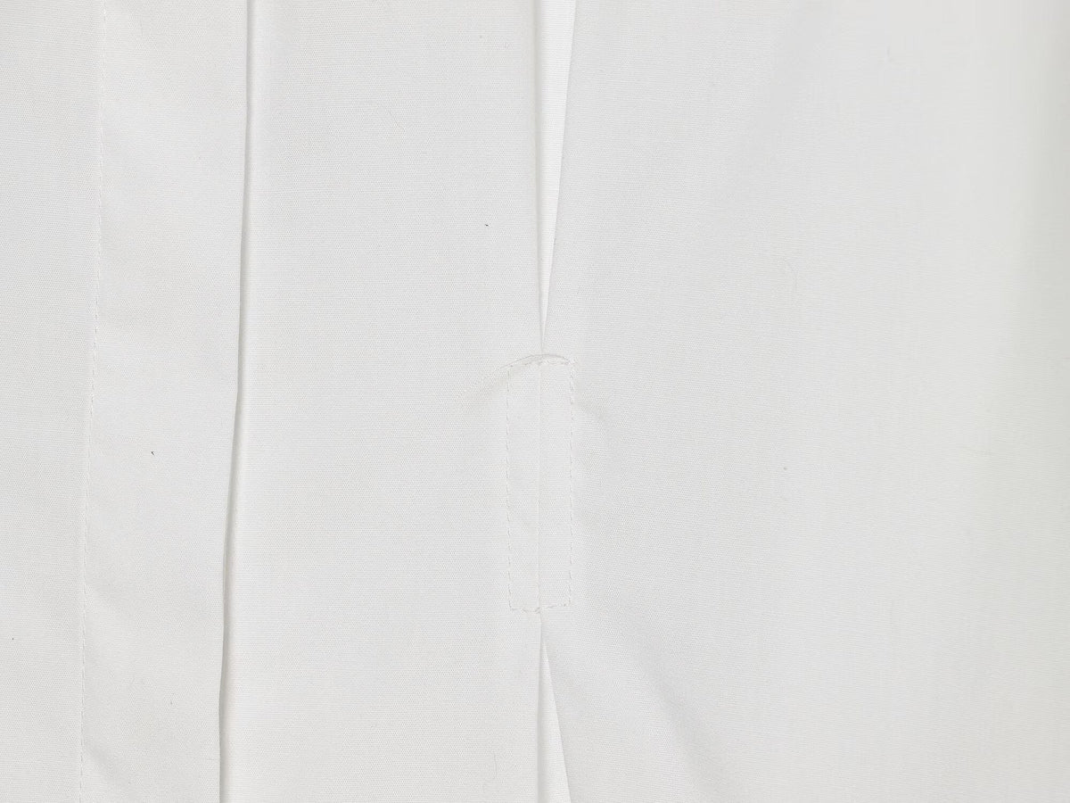 Women's pleated rolled edge sleeve lapel shirt