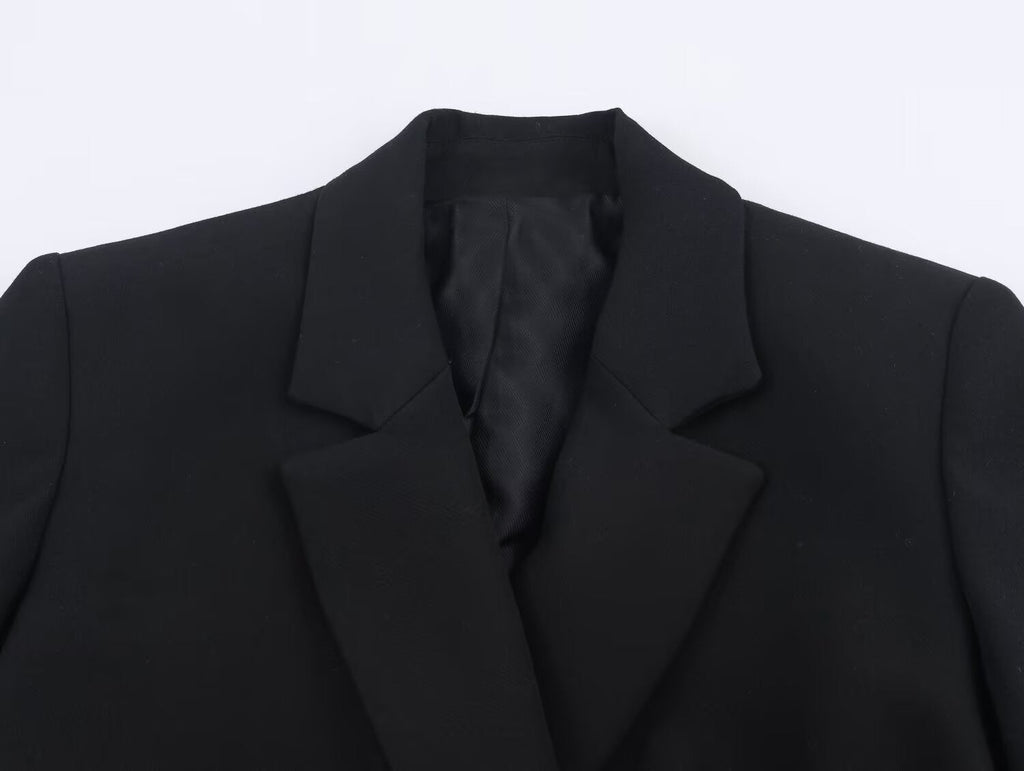 suit Women's 2 pieces Metal buckle decoration Blazer Coat +Pants