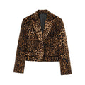 suit Women's 2 pieces printed striped Blazer Coat +Skirts