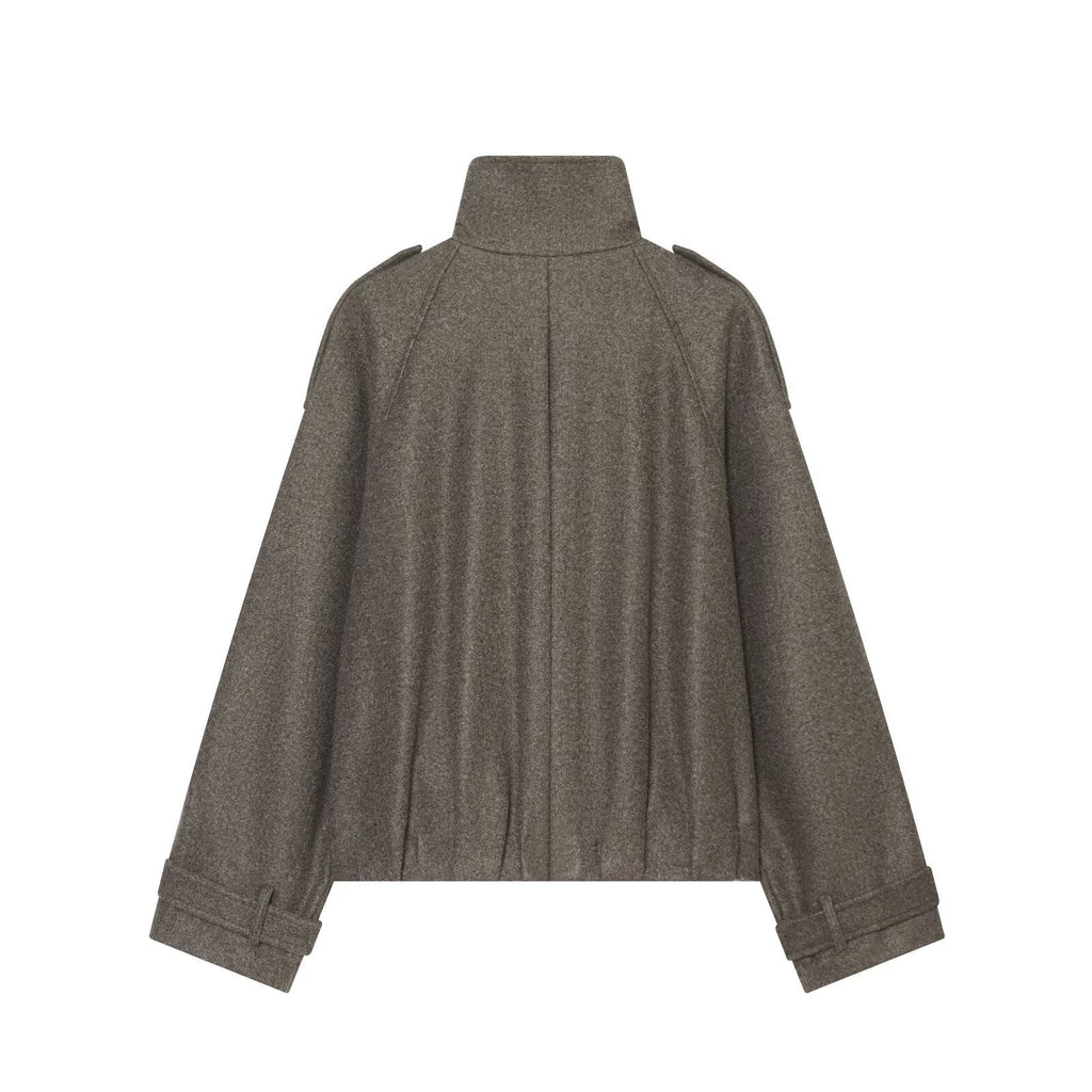 Women's Strapped Design Pilot Jacket Coat