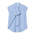 Women's bow decoration striped shirt