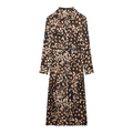 Women's long sleeved spotted print shirt style dress