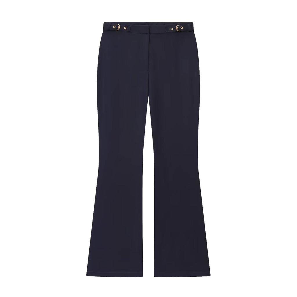 suit Women's 2 pieces buckle decoration vest style crepe top+Pants
