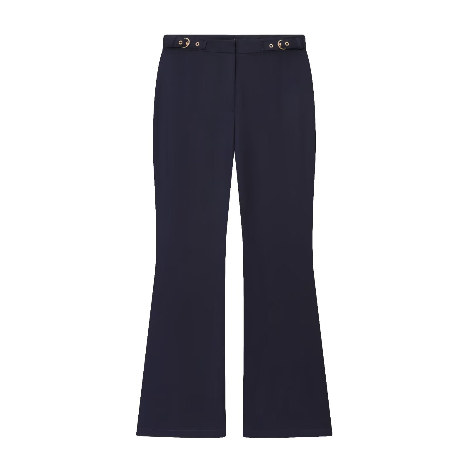 suit Women's 2 pieces buckle decoration vest style crepe top+Pants