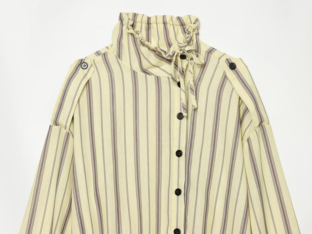 suit Women's 2 pieces casual striped linen blend Coat+Pants