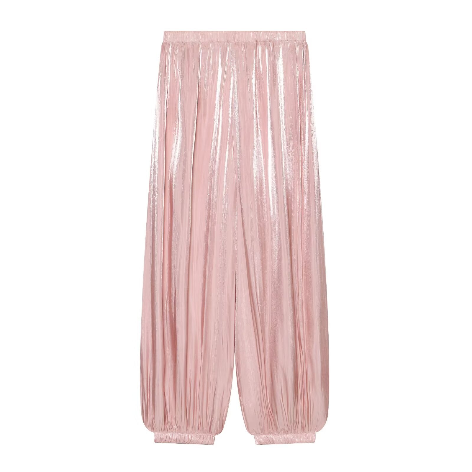 Women's comfortable pleated lantern pants