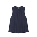 Women's sleeveless linen blend top