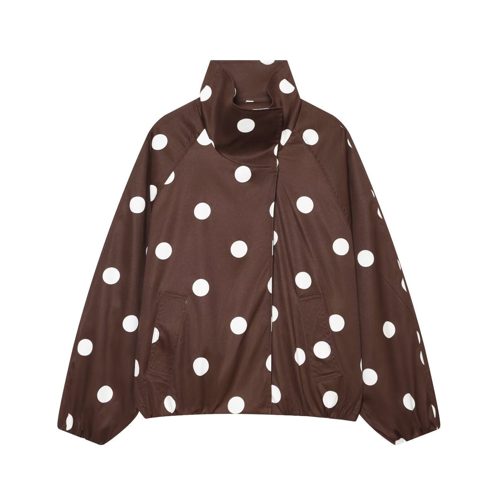 Women's polka dot pilot jacket Coat