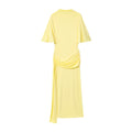 Women's new fashion backless layered decorative short sleeved MIDI dress