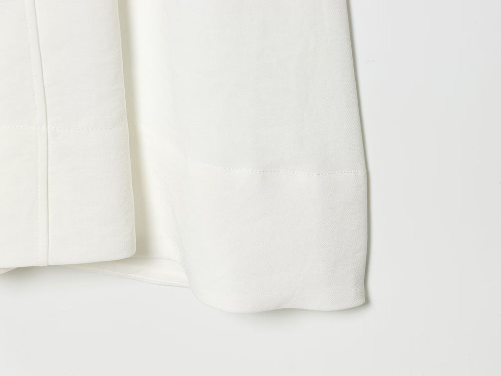 Women's V-neck Bubble Sleeve Midi Dress