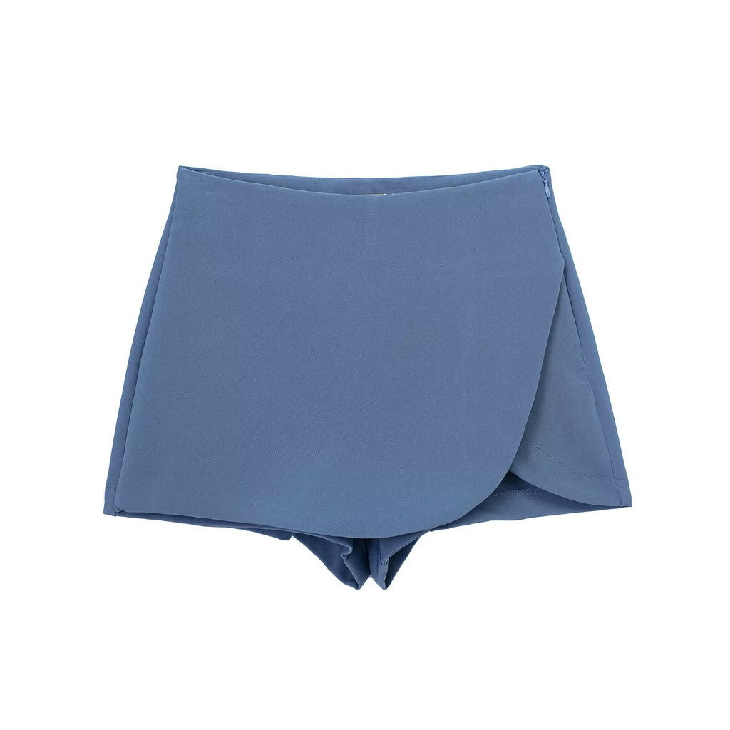 Women's multi-color slim high waisted culottes