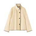 Women's New Loose High Neck Wool Blended Coat