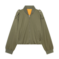 Women's trip strap decoration pilot jacket Coat