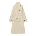 Women's loose Long style windproof waterproof windbreaker Coat