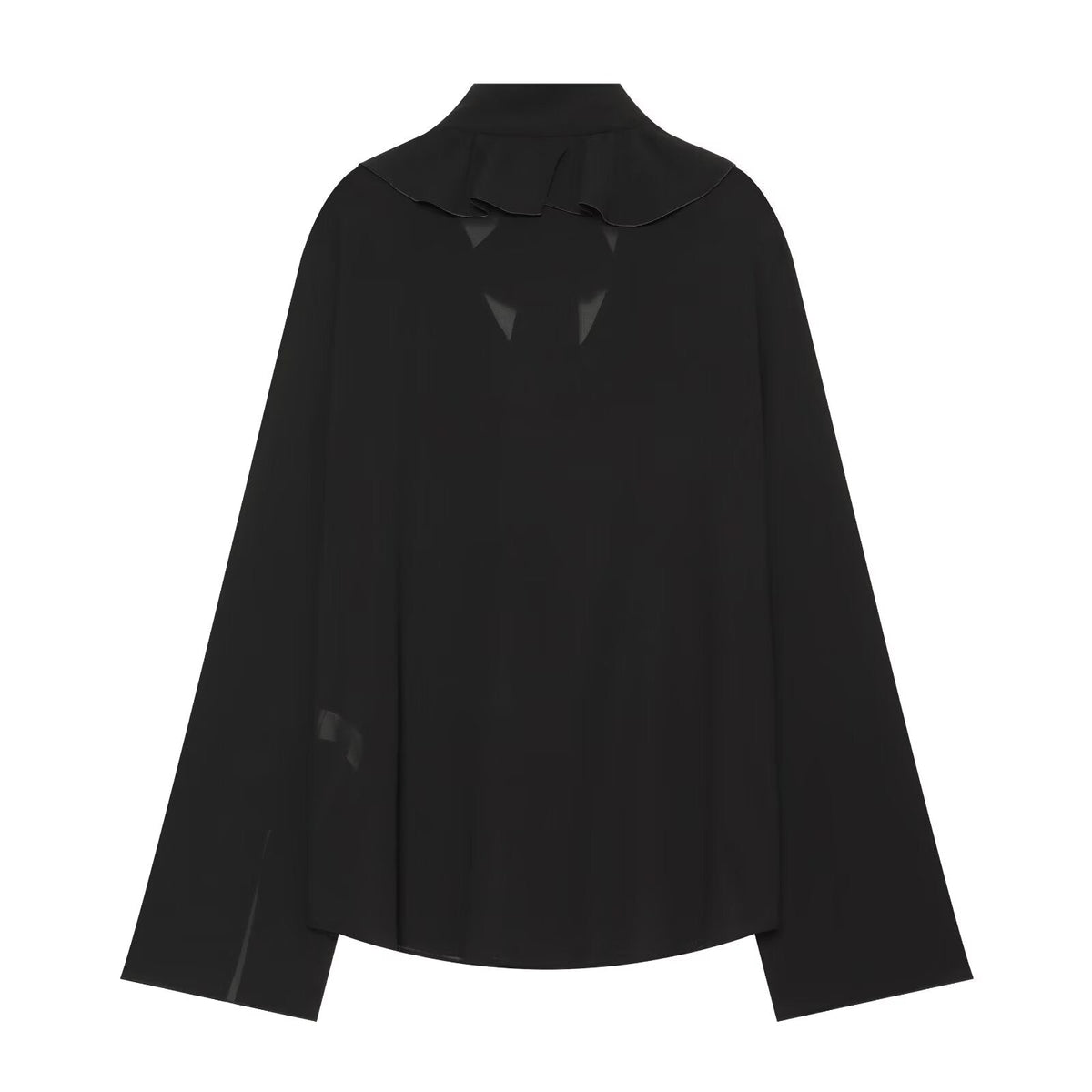 Women's bow decoration layered decoration shirt