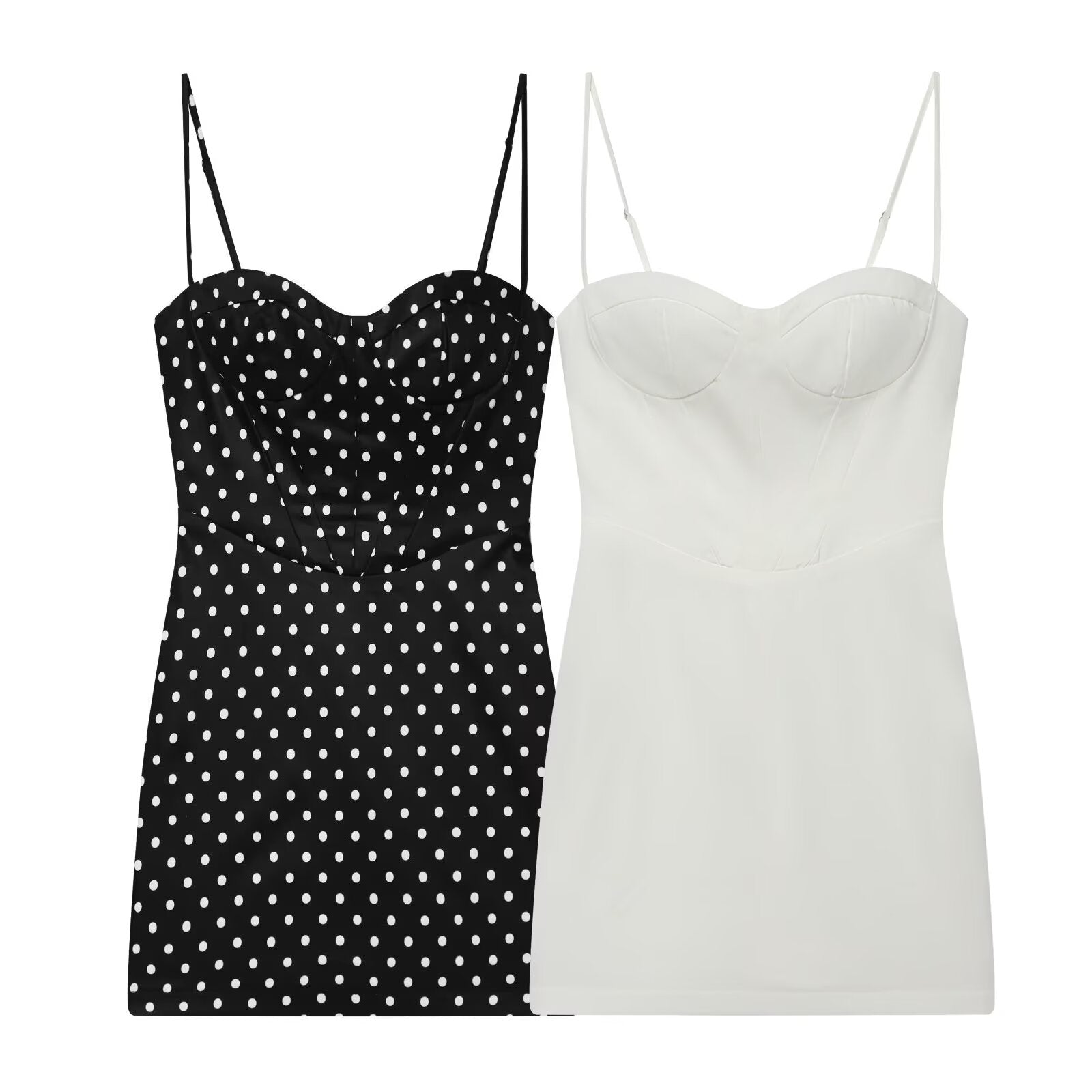 Women's slim backless suspender mini dress