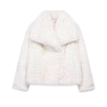 Women's Winter New Artificial Fur Effect Warm Lapel Coat