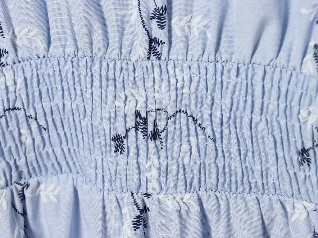 Women's pressed glue embroidered printed dress