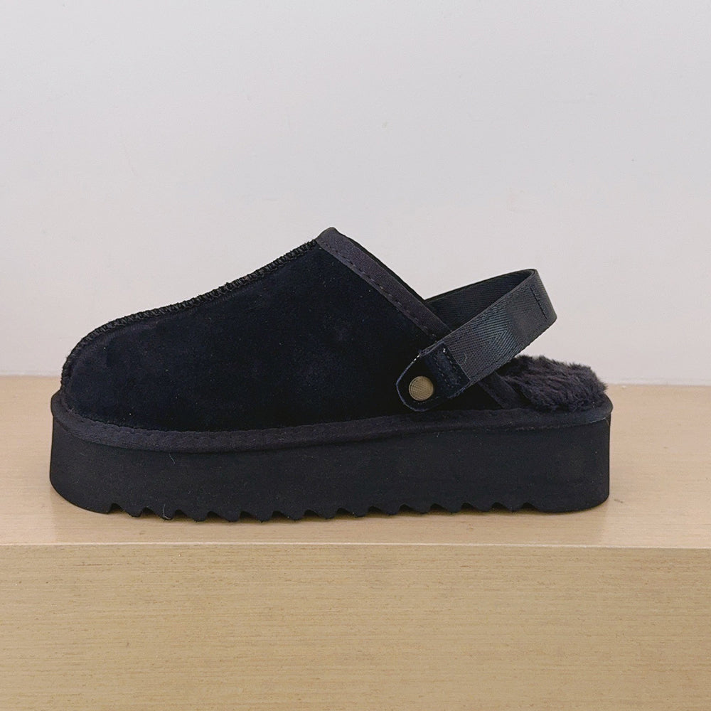 Women's new serrated bottom two slippers snow boots